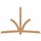 Ekena Millwork Davenport Timber Gable Bracket, Western Red Cedar, 108"W x 72"H x 5 1/2"D x 5 1/2"F, 16/12 Pitch GBW108X72X0606DAV00SWR - alternate 1